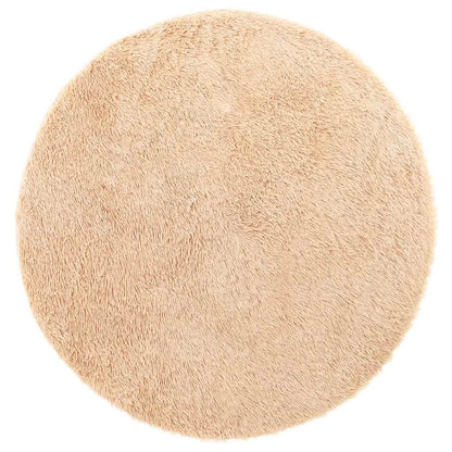 Shaggy Rug High Pile NAVARRA Beige 160x160 cm Polyester
