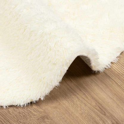Shaggy Rug High Pile NAVARRA Cream 160x160 cm Polyester