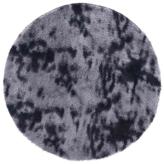 Shaggy Rug High Pile NAVARRA Dark Grey 160x160 cm Polyester
