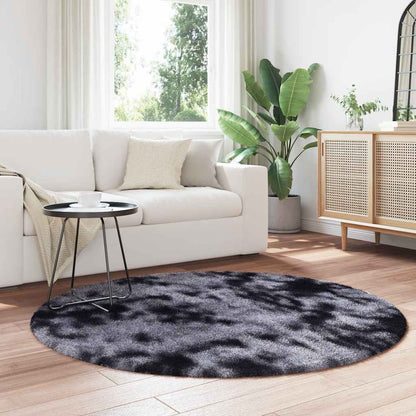 Shaggy Rug High Pile NAVARRA Dark Grey 160x160 cm Polyester