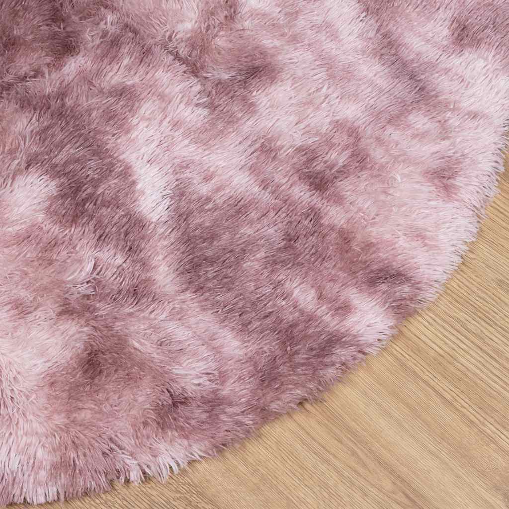 Shaggy Rug High Pile NAVARRA Dusty Pink 160x160 cm Polyester