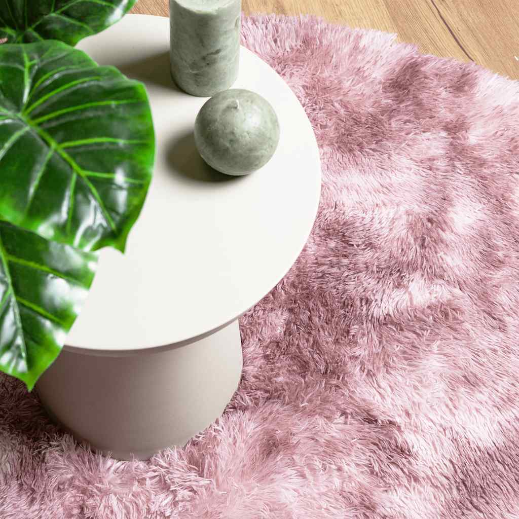 Shaggy Rug High Pile NAVARRA Dusty Pink 160x160 cm Polyester