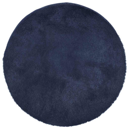 Shaggy Rug High Pile NAVARRA Navy 160x160 cm Polyester