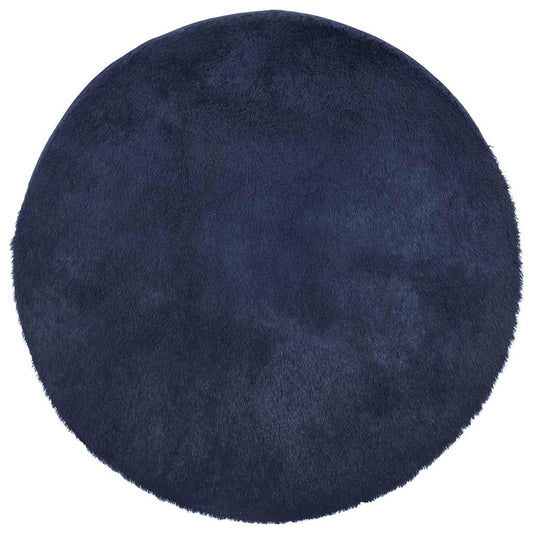 Shaggy Rug High Pile NAVARRA Navy 160x160 cm Polyester