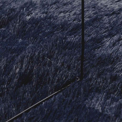 Shaggy Rug High Pile NAVARRA Navy 160x160 cm Polyester