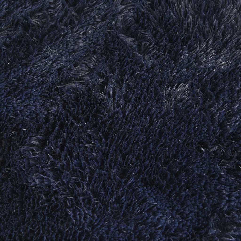 Shaggy Rug High Pile NAVARRA Navy 160x160 cm Polyester