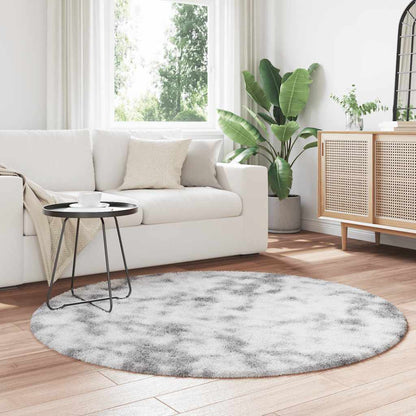 Shaggy Rug High Pile NAVARRA Silver Grey 160x160 cm Polyester
