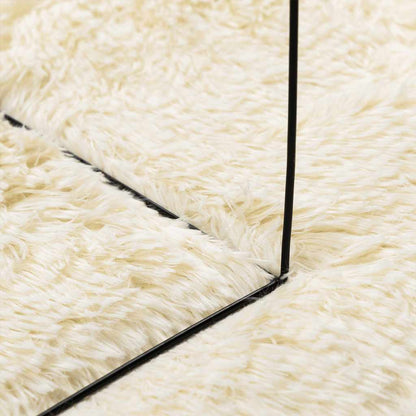Shaggy Rug High Pile NAVARRA Cream 200x200 cm Polyester