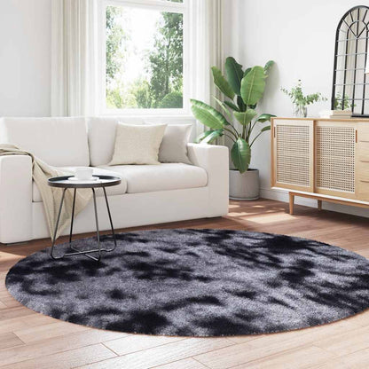 Shaggy Rug High Pile NAVARRA Dark Grey 200x200 cm Polyester
