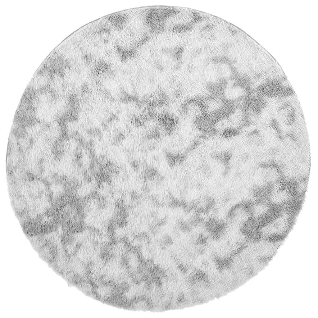 Shaggy Rug High Pile NAVARRA Silver Grey 200x200 cm Polyester