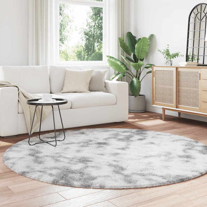 Shaggy Rug High Pile NAVARRA Silver Grey 200x200 cm Polyester