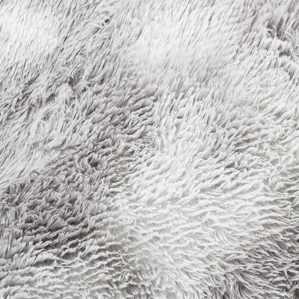 Shaggy Rug High Pile NAVARRA Silver Grey 200x200 cm Polyester