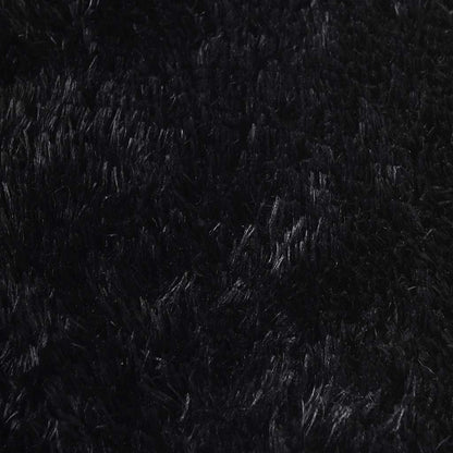 Shaggy Rug High Pile NAVARRA Black 240x240 cm Polyester