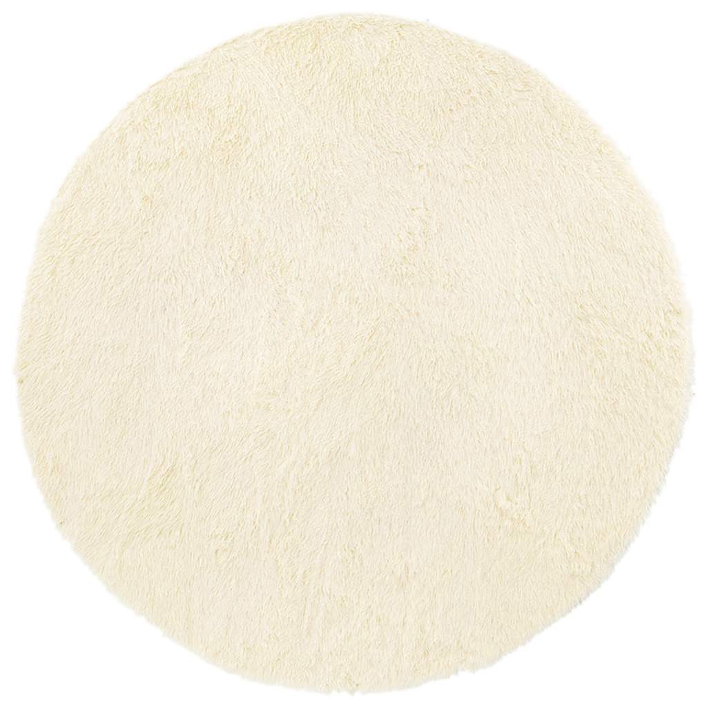 Shaggy Rug High Pile NAVARRA Cream 240x240 cm Polyester