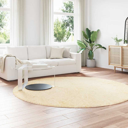 Shaggy Rug High Pile NAVARRA Cream 240x240 cm Polyester