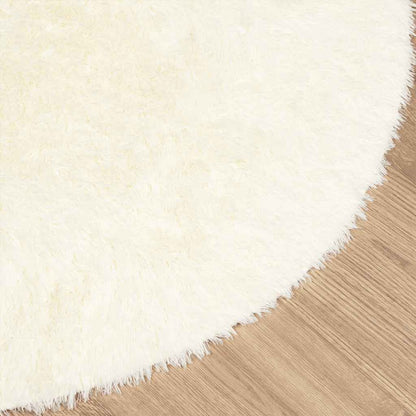 Shaggy Rug High Pile NAVARRA Cream 240x240 cm Polyester