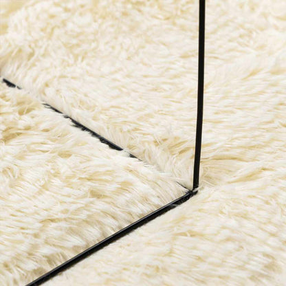 Shaggy Rug High Pile NAVARRA Cream 240x240 cm Polyester