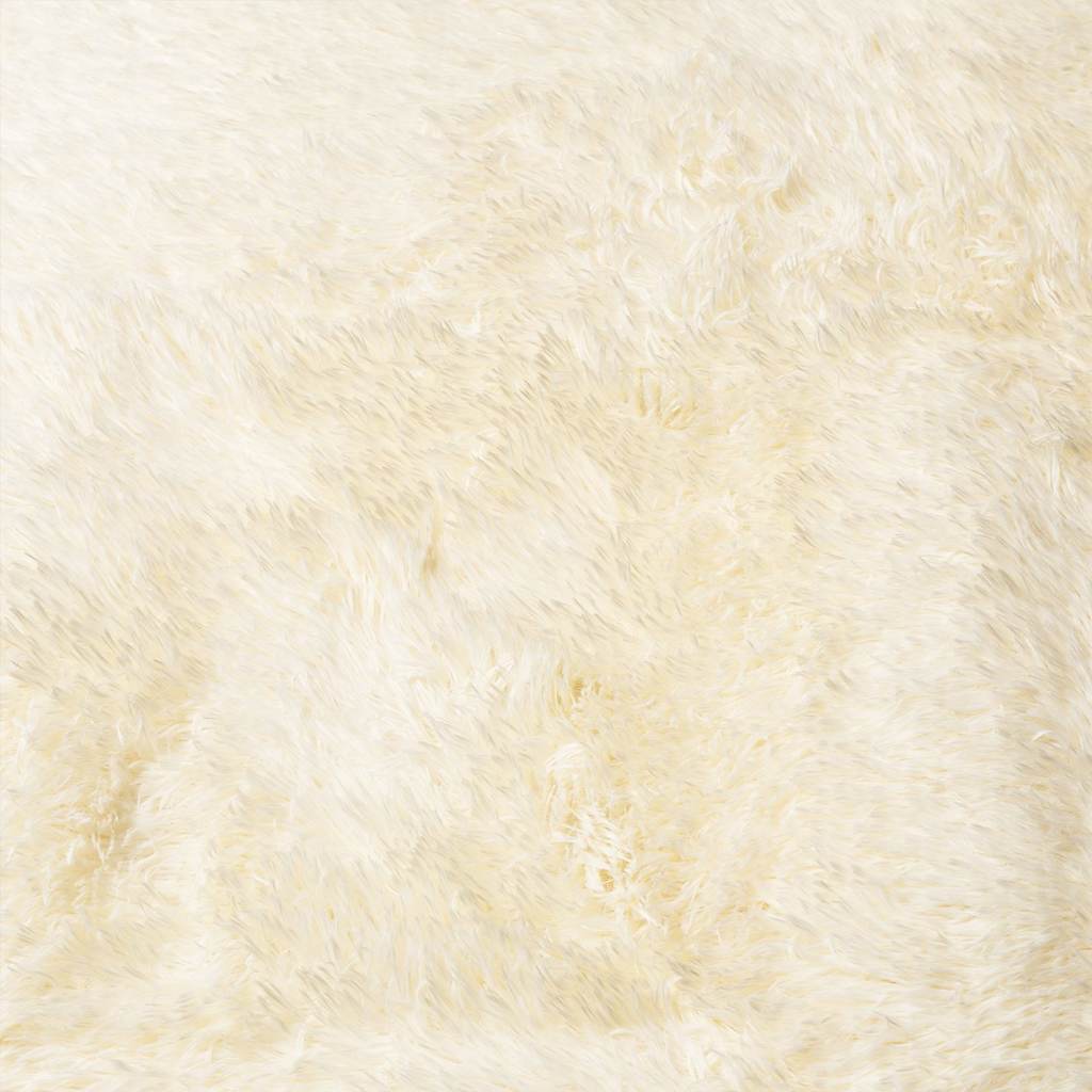 Shaggy Rug High Pile NAVARRA Cream 240x240 cm Polyester
