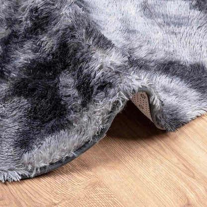 Shaggy Rug High Pile NAVARRA Dark Grey 240x240 cm Polyester