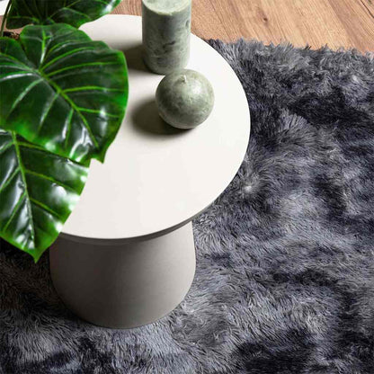Shaggy Rug High Pile NAVARRA Dark Grey 240x240 cm Polyester