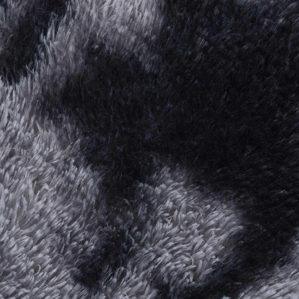 Shaggy Rug High Pile NAVARRA Dark Grey 240x240 cm Polyester