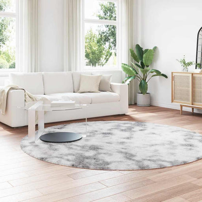 Shaggy Rug High Pile NAVARRA Silver Grey 240x240 cm Polyester