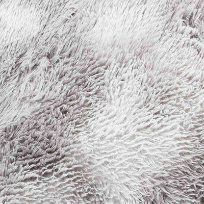 Shaggy Rug High Pile NAVARRA Silver Grey 240x240 cm Polyester