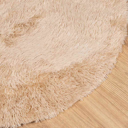 Shaggy Rug High Pile NAVARRA Beige 300x200 cm Polyester