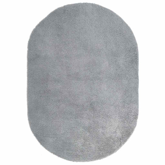 Shaggy Rug High Pile NAVARRA Light Grey 300x200 cm Polyester