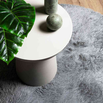 Shaggy Rug High Pile NAVARRA Light Grey 300x200 cm Polyester