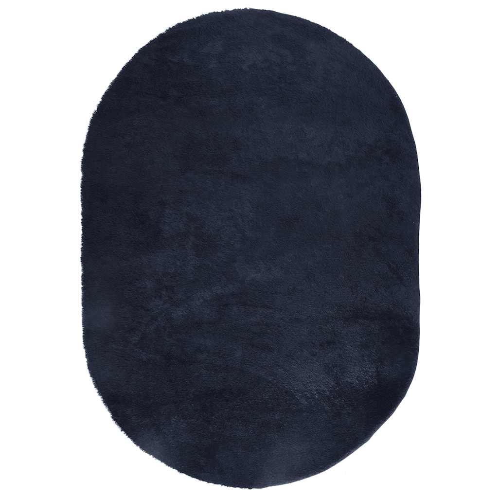 Shaggy Rug High Pile NAVARRA Navy 300x200 cm Polyester