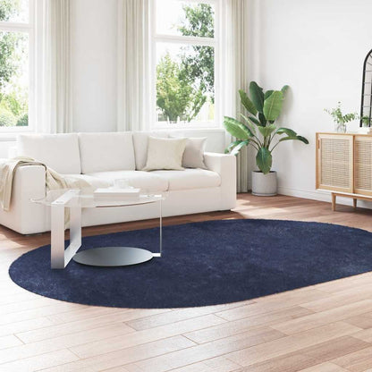 Shaggy Rug High Pile NAVARRA Navy 300x200 cm Polyester