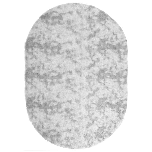 Shaggy Rug High Pile NAVARRA Silver Grey 300x200 cm Polyester