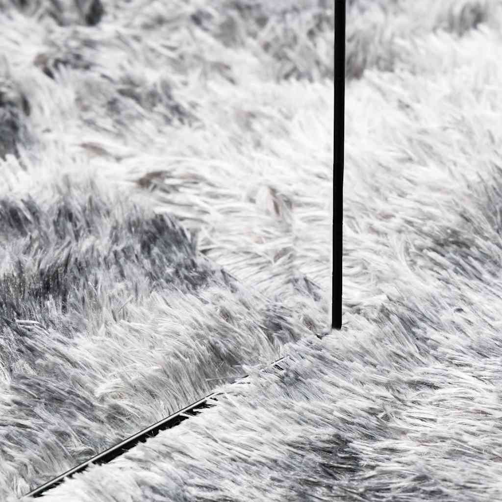 Shaggy Rug High Pile NAVARRA Silver Grey 300x200 cm Polyester