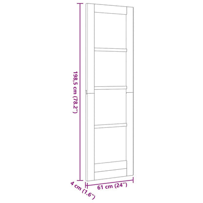 Interior Door ORKDAL Brown 61 x 198.5 cm