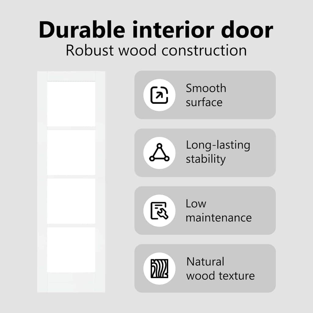 Interior Door ORKDAL White Primed 61 x 198.5 cm