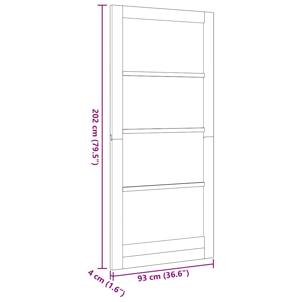 Interior Door ORKDAL White Primed 93 x 202 cm