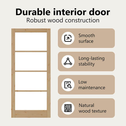 Interior Door ORKDAL Brown 93 x 211 cm