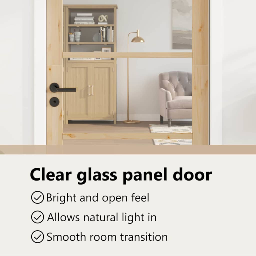 Interior Door ORKDAL Brown 93 x 211 cm
