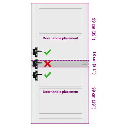 Interior Door ORKDAL White Primed 93 x 211 cm