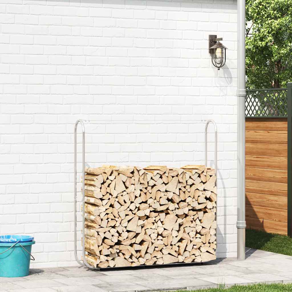 Firewood Rack Wire 150x25x150 cm Galvanised steel