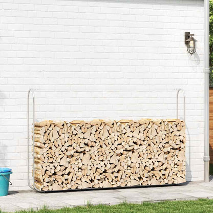 Firewood Rack Wire 250x25x150 cm Galvanised steel