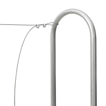 Firewood Rack Wire 250x25x150 cm Galvanised steel