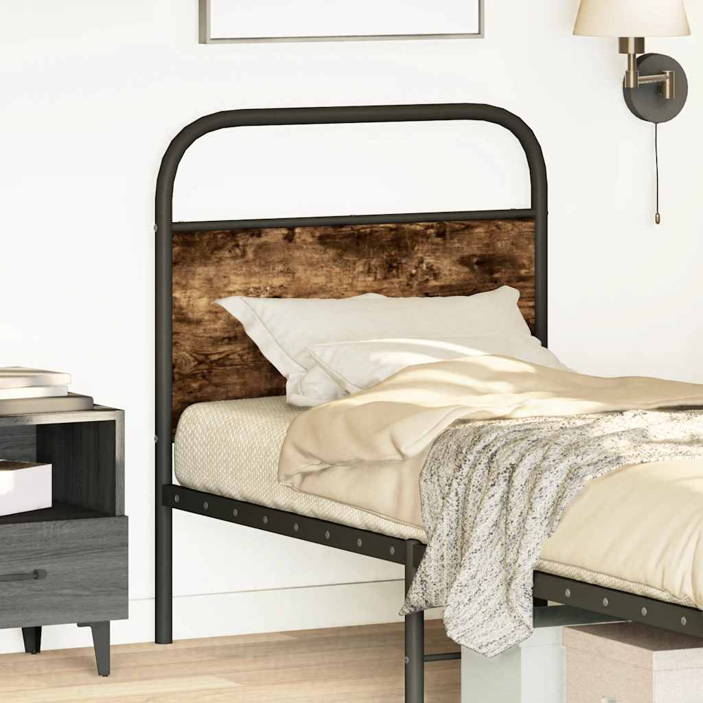 Replace Headboard Smoked Oak 75 cm Steel and Engineered Wood