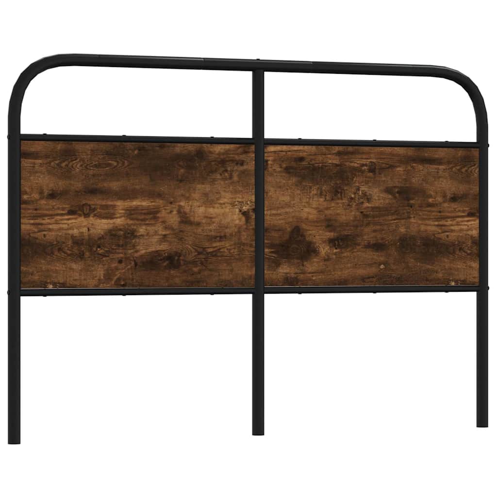 Replace Headboard Smoked Oak 135 cm Steel and Engineered Wood