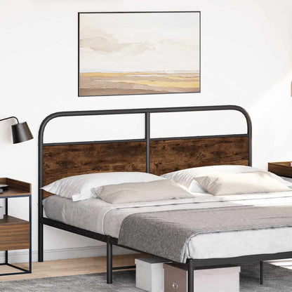 Replace Headboard Smoked Oak 150 cm Steel and Engineered Wood