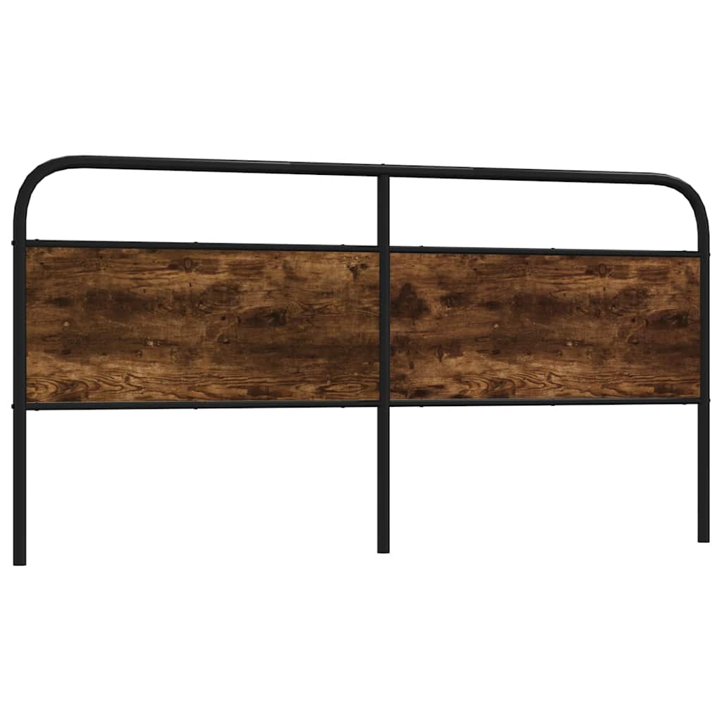 Replace Headboard Smoked Oak 180 cm Steel and Engineered Wood