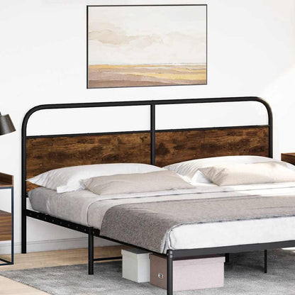 Replace Headboard Smoked Oak 180 cm Steel and Engineered Wood