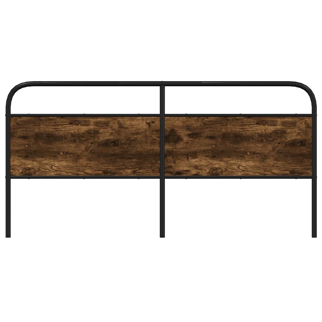 Replace Headboard Smoked Oak 180 cm Steel and Engineered Wood