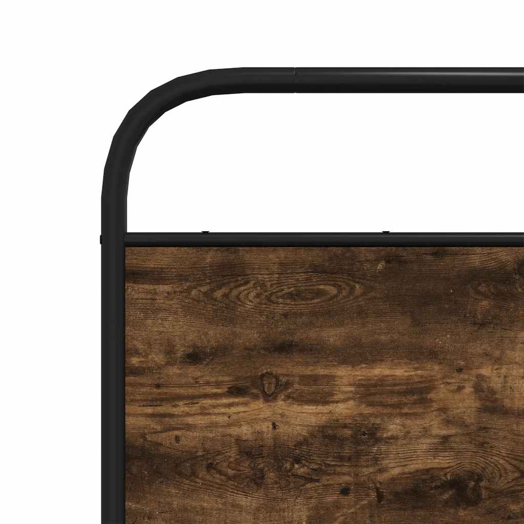 Replace Headboard Smoked Oak 180 cm Steel and Engineered Wood
